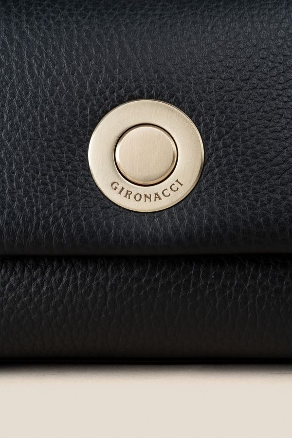 borsa Gironacci, borsa in pelle, borsa Made in Italy, borsa da donna, borsa artigianale da donna, 2310 Velvet Nero
