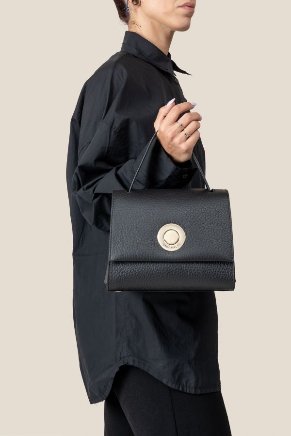 borsa Gironacci, borsa in pelle, borsa Made in Italy, borsa da donna, borsa artigianale da donna, 2310 Velvet Nero