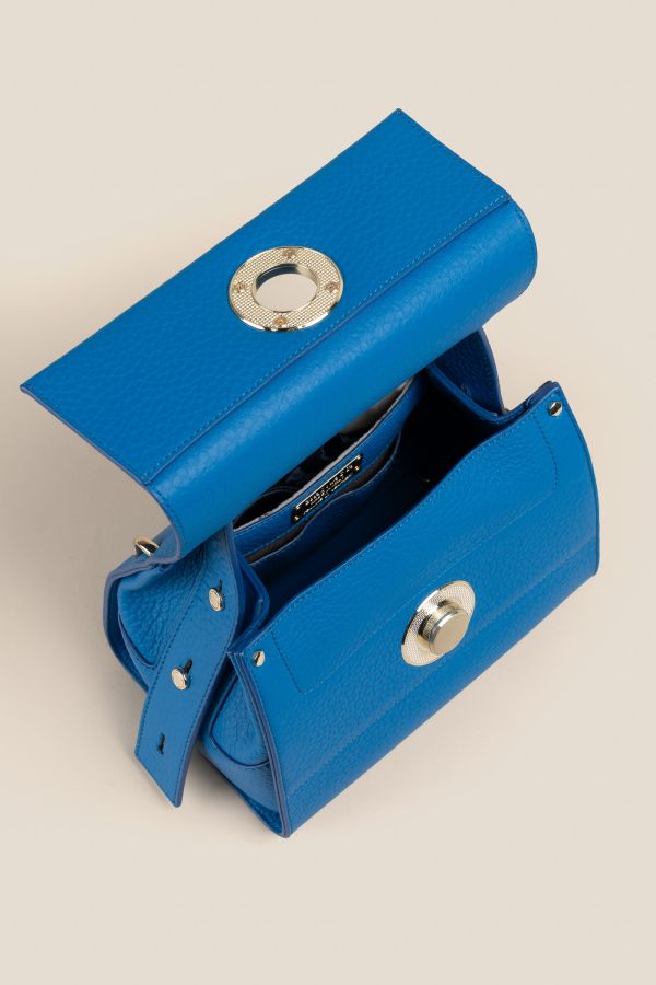 borsa in pelle, borsa Made in Italy, borsa da donna, borsa artigianale da donna, borsa Gironacci, 2310 Velvet Elettrico 475