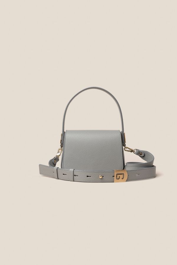 borsa Gironacci, borsa in pelle, borsa Made in Italy, borsa da donna, borsa artigianale da donna, 3130 Vitello Cenere 560