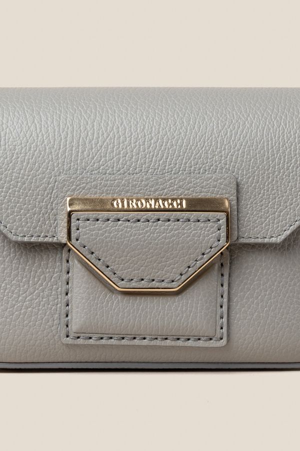 borsa Gironacci, borsa in pelle, borsa Made in Italy, borsa da donna, borsa artigianale da donna, 3130 Vitello Cenere 560