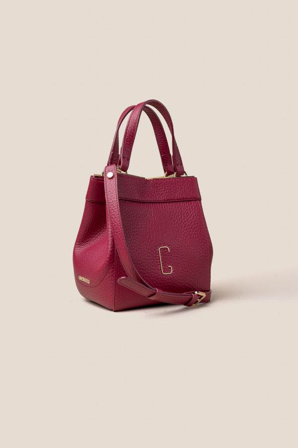 borsa Gironacci, borsa in pelle, borsa Made in Italy, borsa da donna, borsa artigianale da donna, 3430 Velvet Magenta 358