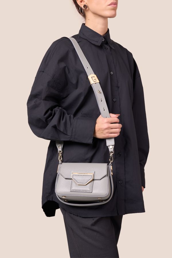 borsa Gironacci, borsa in pelle, borsa Made in Italy, borsa da donna, borsa artigianale da donna, 3130 Vitello Cenere 560