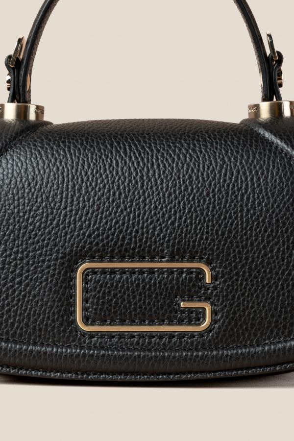 borsa in pelle, borsa Made in Italy, borsa da donna, borsa artigianale da donna, borsa Gironacci, 3140 Vitello Nero