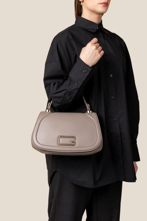 borsa Made in Italy, borsa donna, borsa artigianale, borsa Gironacci, borsa in pelle, 3141 Vitello Taupe 114