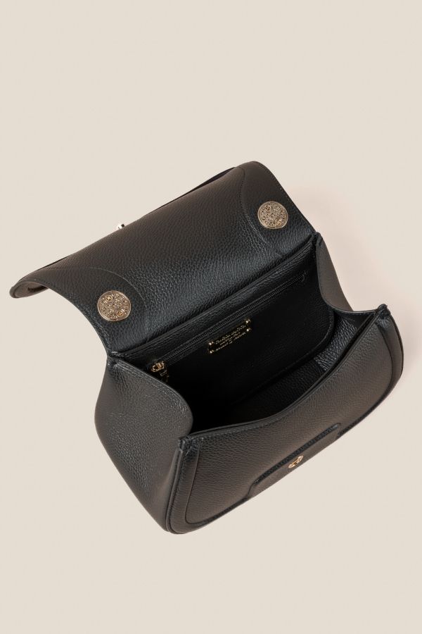 borsa donna, borsa artigianale, borsa Gironacci, borsa in pelle, borsa Made in Italy, 3141 Vitello Nero
