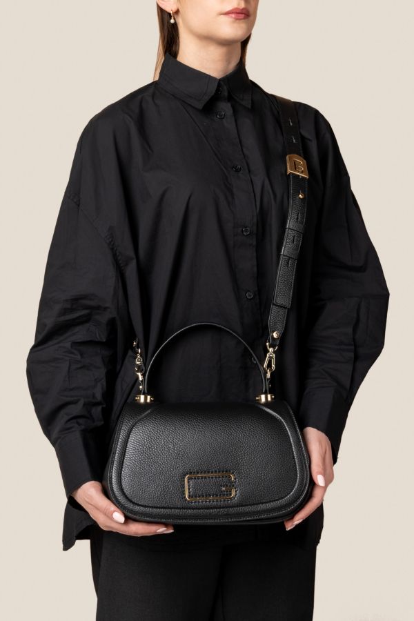 borsa donna, borsa artigianale, borsa Gironacci, borsa in pelle, borsa Made in Italy, 3141 Vitello Nero