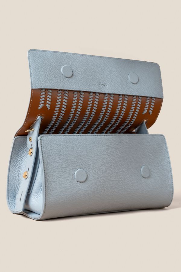 borsa Made in Italy, borsa donna, borsa artigianale, borsa Gironacci, borsa in pelle, 3242 Vitello Nuvola 463