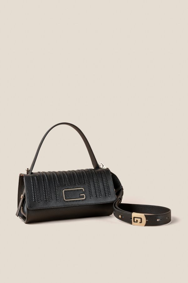 borsa donna, borsa artigianale, borsa Gironacci, borsa in pelle, borsa Made in Italy, 3242 Vitello Nero