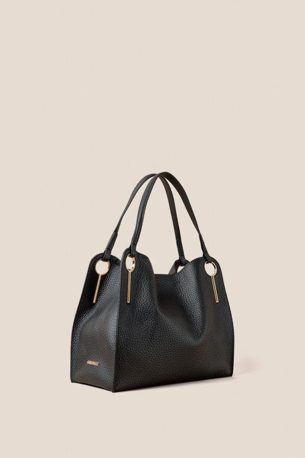 Gironacci borsa, borsa da donna, borsa grande, borsa Made in Italy, borsa in pelle, 3442 Velvet Nero