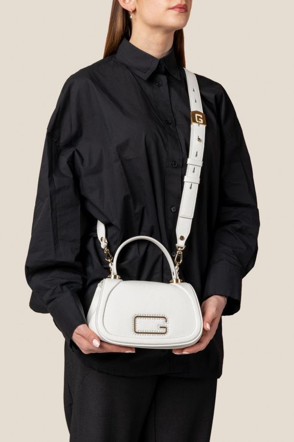 borsa in pelle, borsa Made in Italy, borsa da donna, borsa artigianale da donna, borsa Gironacci, 3140 Vitello Bianco 001